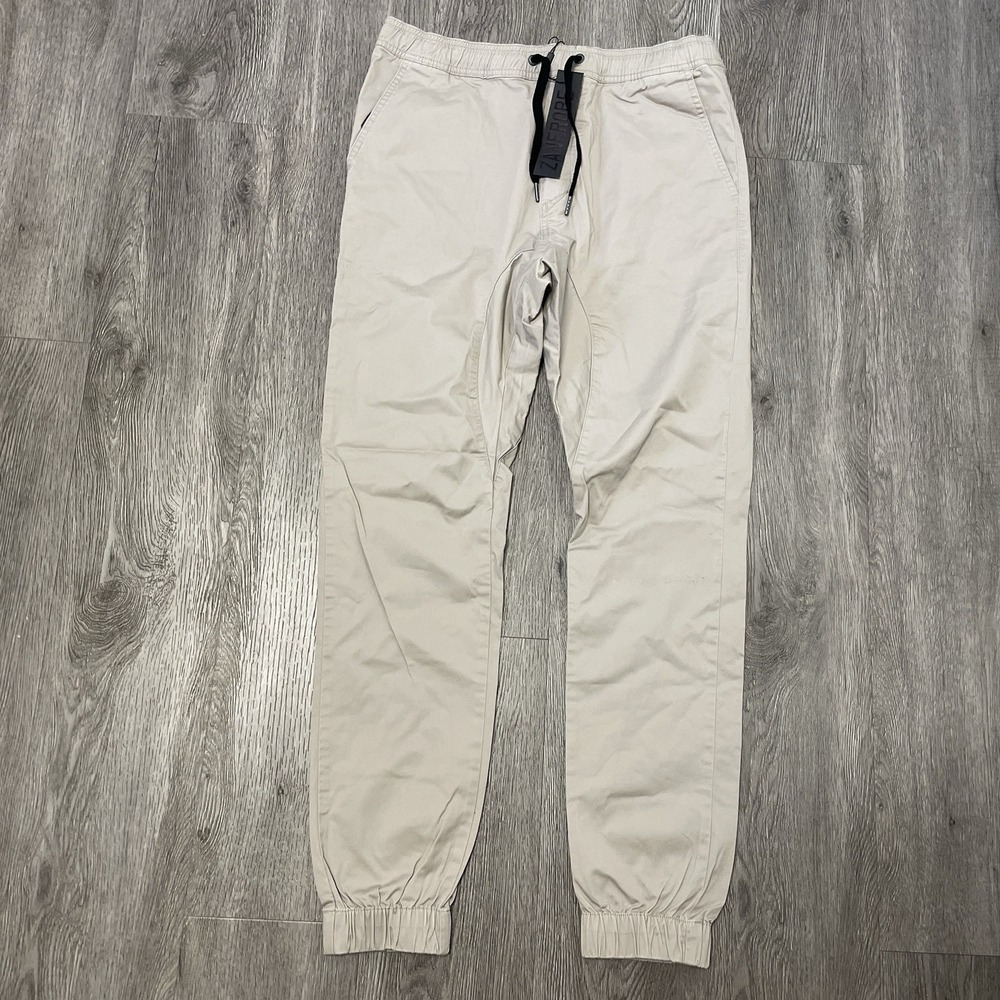 Zanerobe Joggers Men's 36 Beige Sureshot Lite Putty Golf Performance Lounge